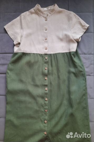Платье летнее льняное 48-50 размер