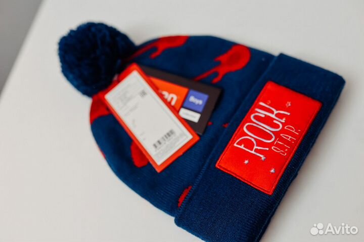 Детская шапка на мальчика 48-50