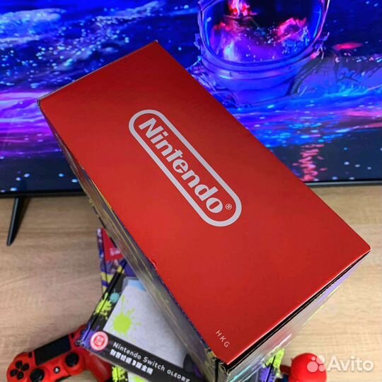 Прошитый Новый Nintendo Switch Oled Splatoon 3