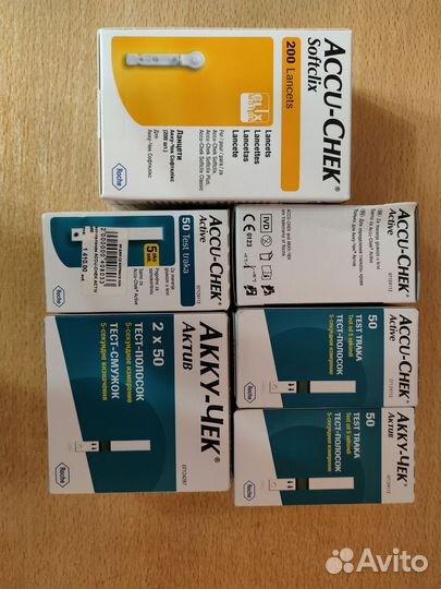 Тест полоски для глюкометра Акку Чек Актив