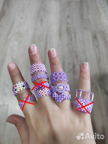 Кольцо из бисера