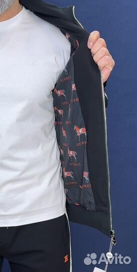 Черный спортивный костюм hermes от 48 до 56