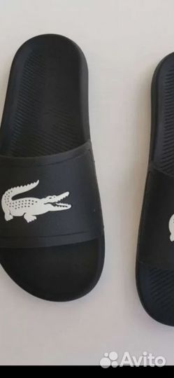 Сланцы оригинал Lacoste croco slide