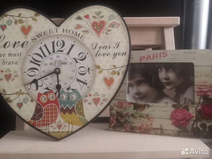 Часы и рамка для фото