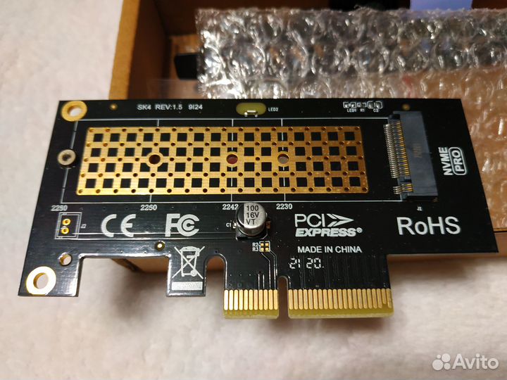 Адаптер M.2 nvme в PCIe 3.0 x4 KS-is KS-526