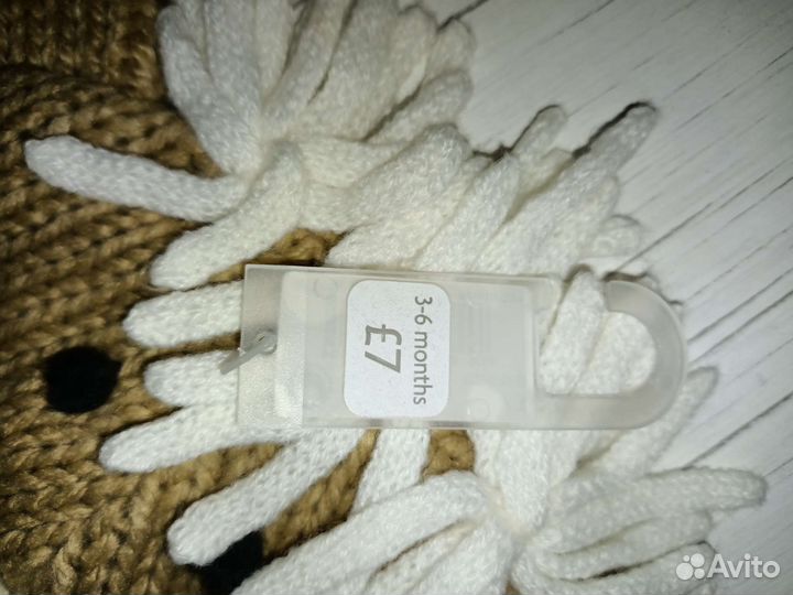 Шапка детская на 3-6 месяцев