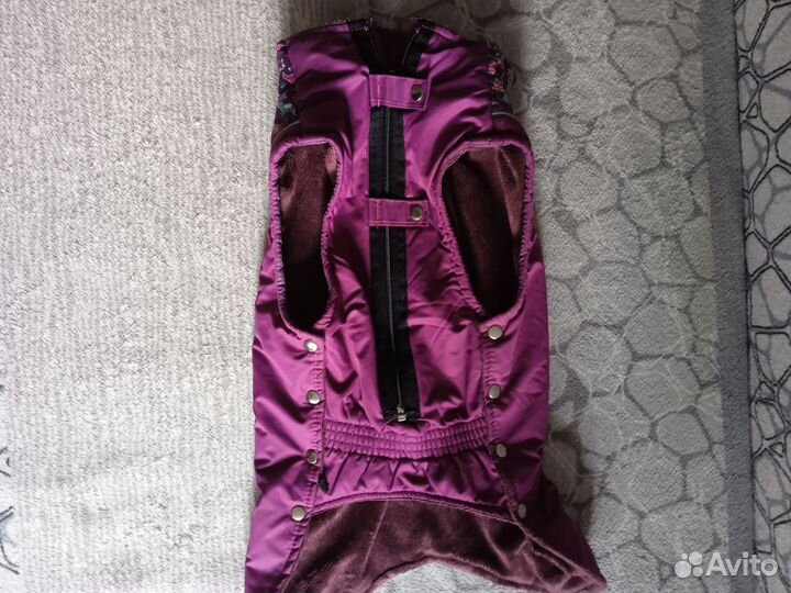 Комбинезон и жилет для собаки теплый