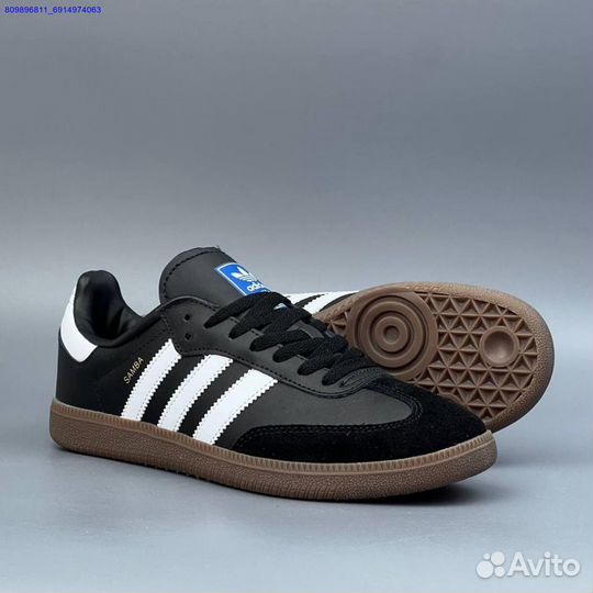 Кроссовки Adidas Samba Black (Арт.75789)