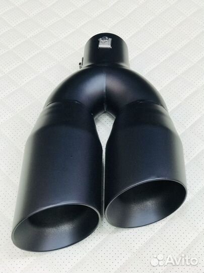 Насадка на глушитель чёрная двойная