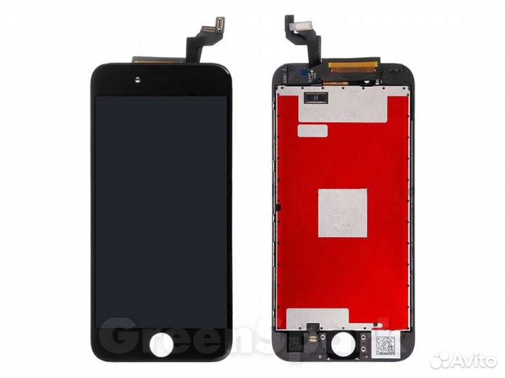 Дисплей для iPhone 6S Plus +тач черный с рамкой c