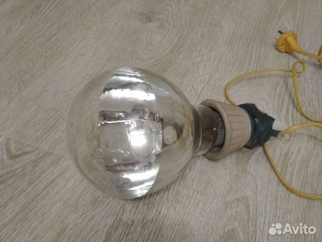 Винтаж,ссср лампа с зеркальным напылением