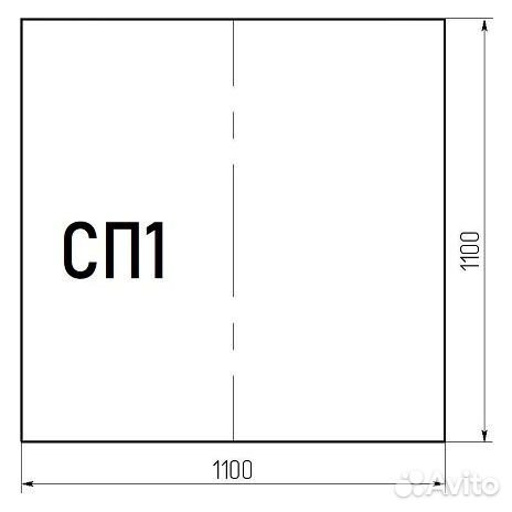 Стекло напольное LK black сп-1 (под печь)