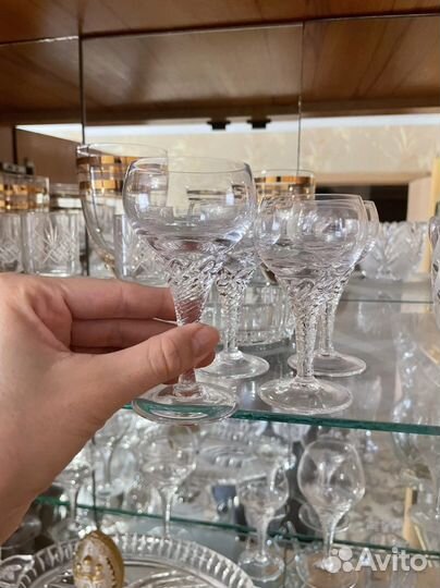 Хрустальные рюмки на ножке СССР