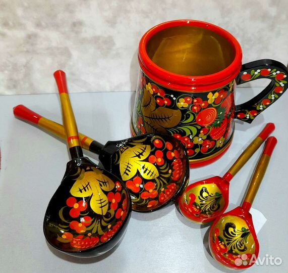 Посуда хохлома