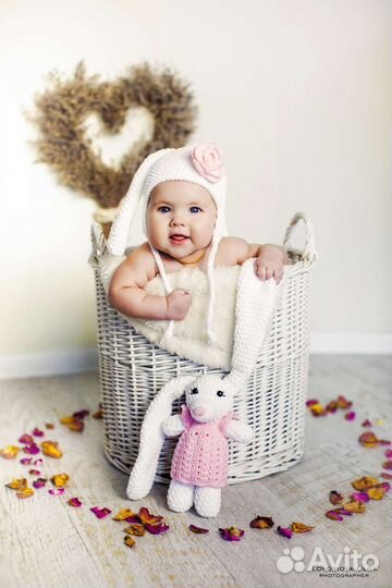 Вязанный детский костюм для фотосессии 