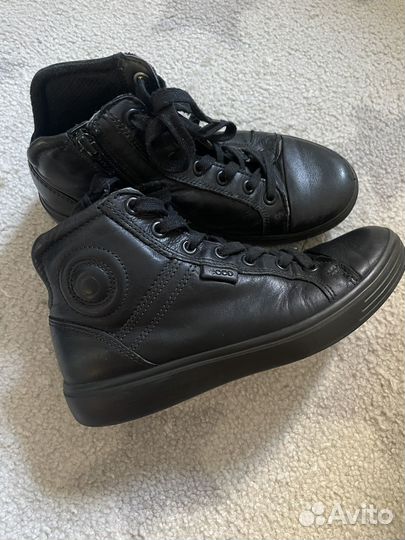 Ботинки для мальчика ecco 34 кожаные