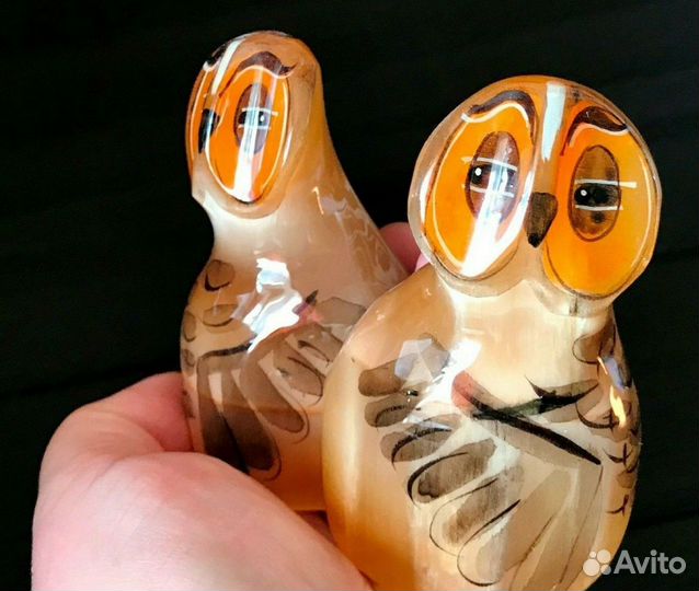 Совы фигурка Селенит Подарки Сувениры