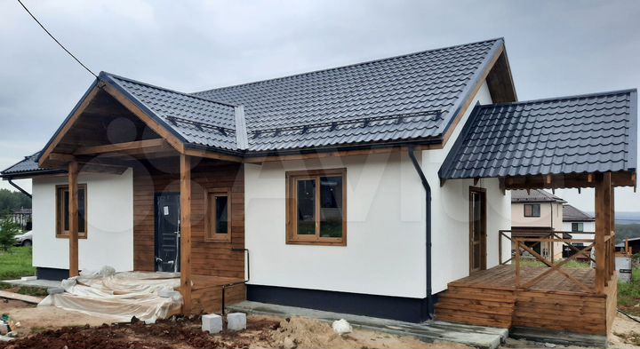 Коттедж 105,3 м² на участке 10 сот.