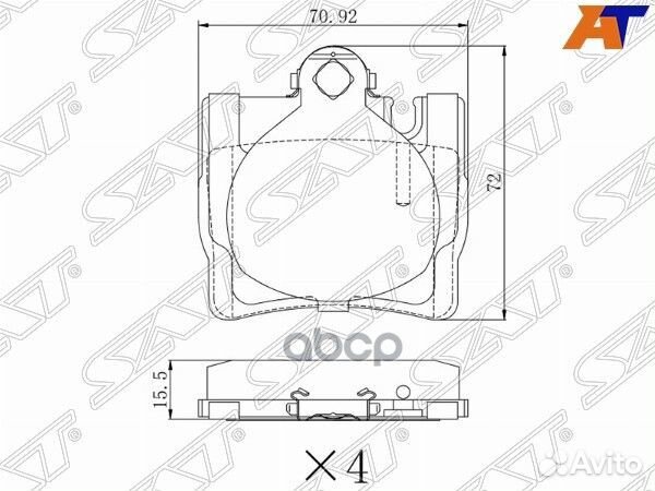 Колодки тормозные зад mercedes CL-class C215 99