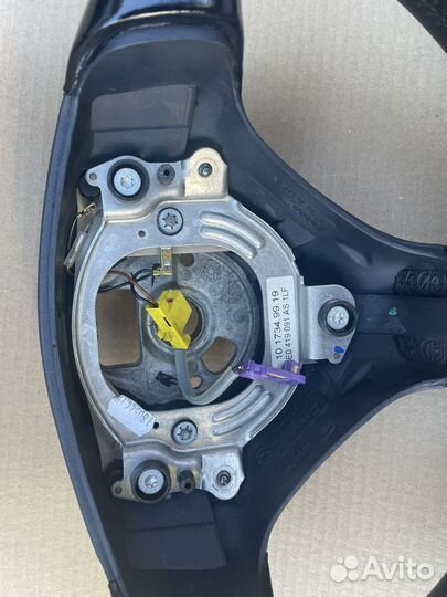 Руль в сборе Audi a4 (b5/b6) s-line синий