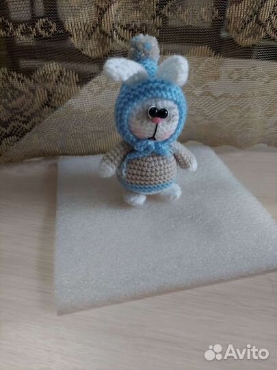Вязаные игрушки,заяц,зайка,символ 2023г