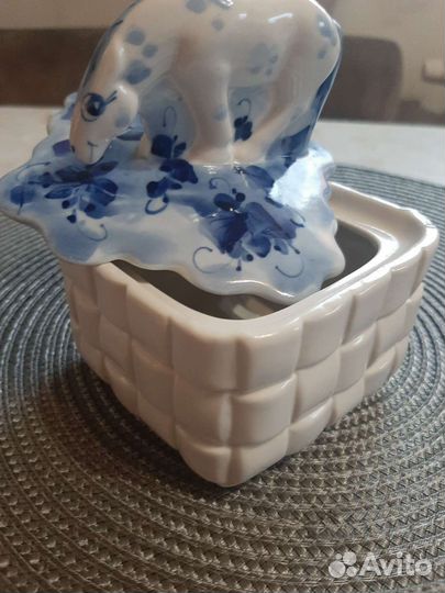 Шкатулка гжель 