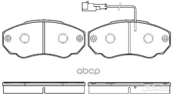 Комплект тормозных колодок дисковый тормоз 0960