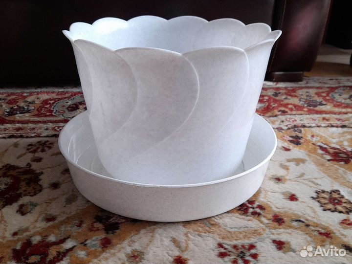 Горшки большой пластик