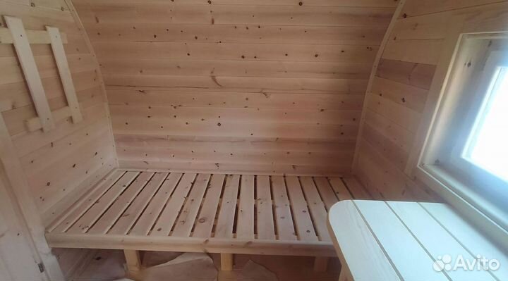 Баня бочка из лиственницы утепленная