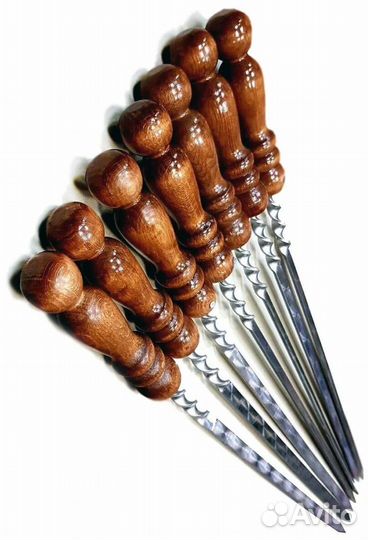 Шампура с деревянной ручкой