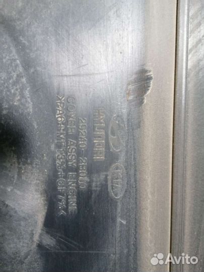 Накладка на двигатель G4FC Kia Cerato, 2007