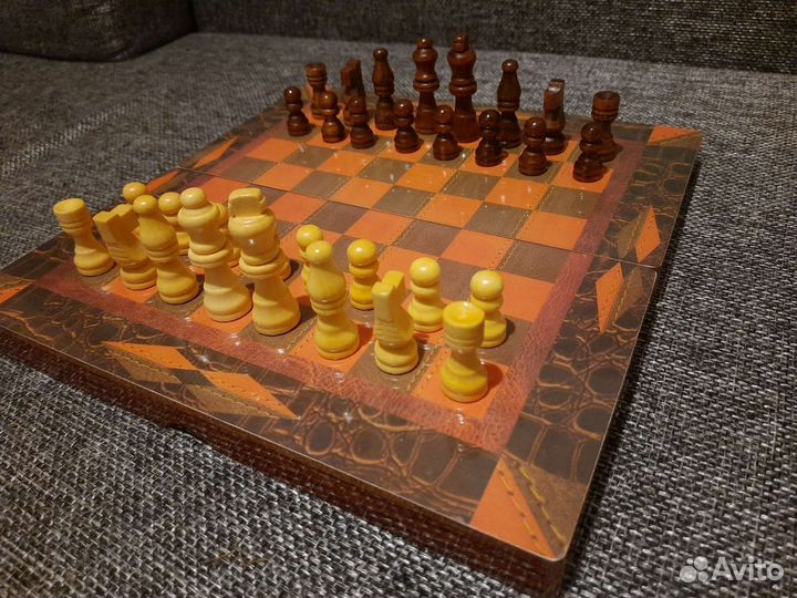 Шахматы Шашки Нарды 3в1