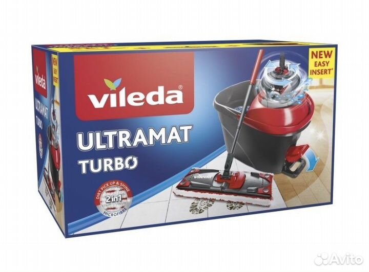 Швабра с ведром новый набор Vileda