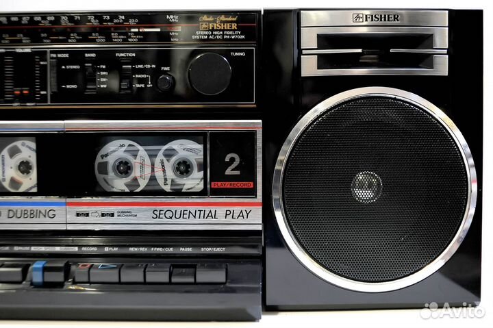 Стереофоническая Магнитола Fisher PH-W702K, 1989г