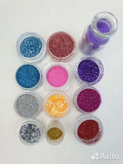 Блестки Фольга Кусачки для маникюра пакетом 88 шт