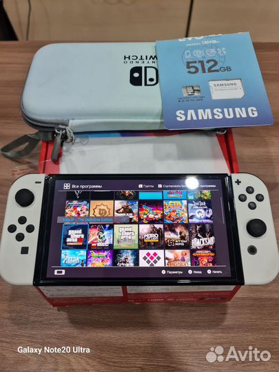 Nintendo switch oled 512GB с двойной прошивкой