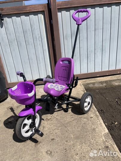 Велосипед детский с родительской ручкой