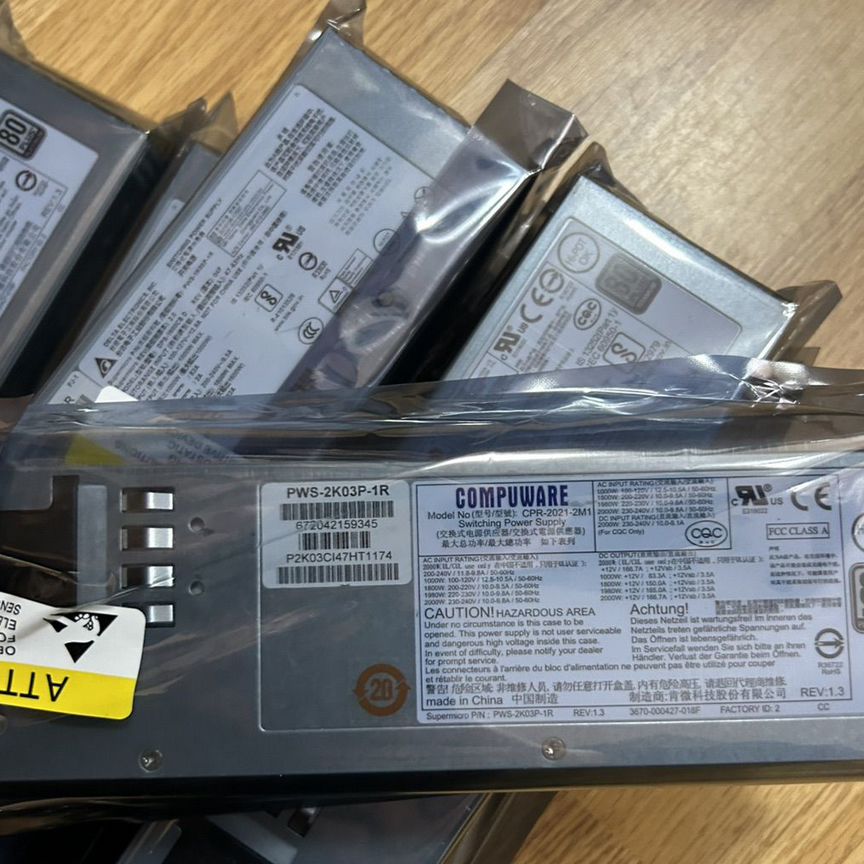 [PWS-2K03P-1R] Блок Питания Supermicro 2000w Pws-2k03p-1r