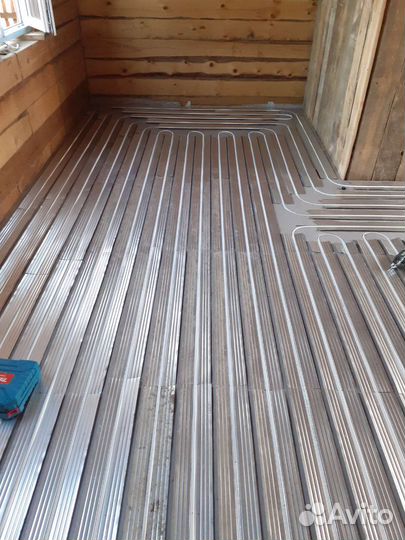 Монтаж систем отопления, тёплого пола