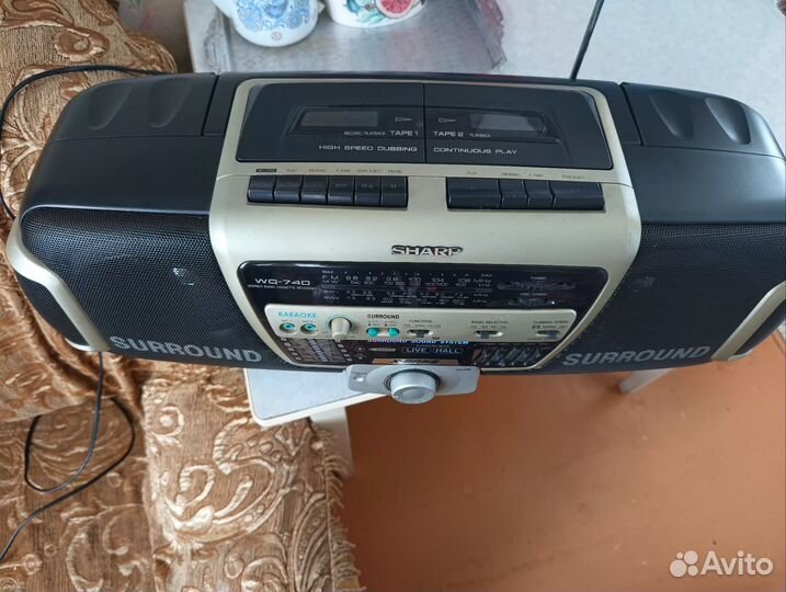 Магнитофон двух кассетный sharp