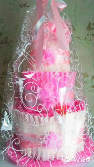 Торт или букет из памперсов