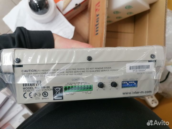 Микрофонная панель Inter-M RM-88, на 8 зон, встрое