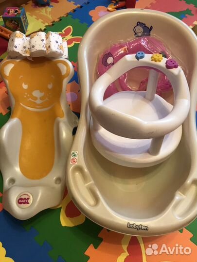 Ванная для купания, стульчик, сидушка, круг, шапоч