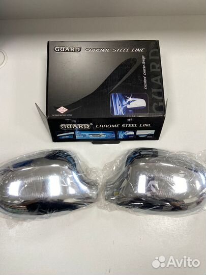 Накладки на зеркала (хром) lanos