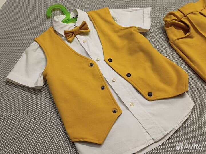 Костюм праздничный: жилетка, брюки, бабочка