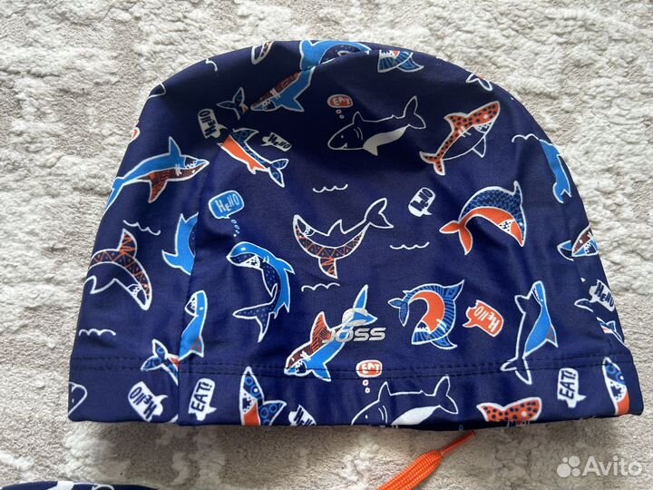 Шапочка для плавания, плавки и очки joss