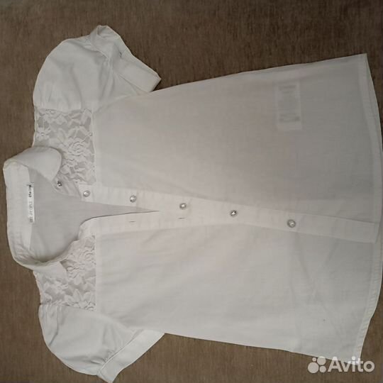 Блузка школьная белая 134