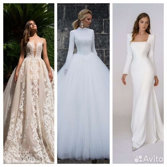 Укорачивание свадебных и вечерних платьев