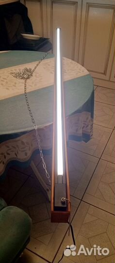 Светильник подвесной деревянный диодный