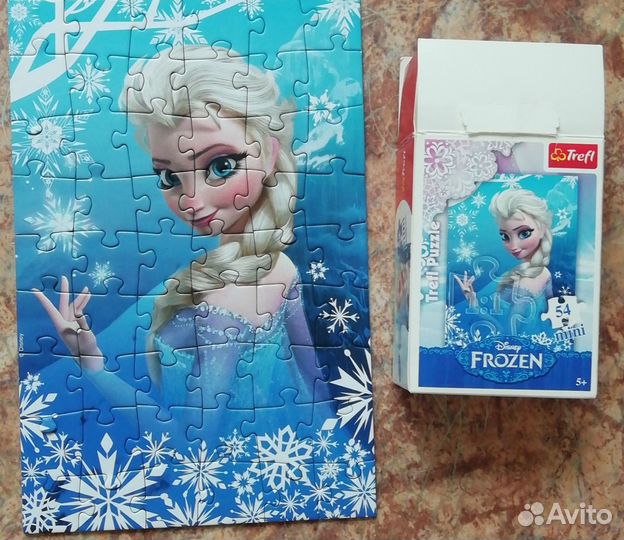 Набор пазлов холодное сердце 4+ и 5+